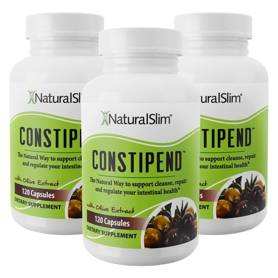 NaturalSlim Constipend® - Colon Cleanse and Constipation Relief - 3 Pack, 120 Capsules