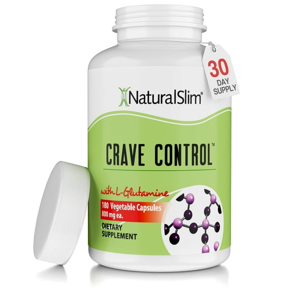NaturalSlim Crave Control - Appetite Suppressant Pills, 180 Capsules