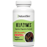 NaturalSlim Helpzymes  w/ HLC Acid & Pancreatin - Digestive Enzymes 100 Capsules