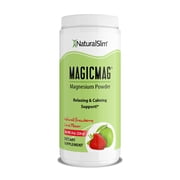 NaturalSlim MagicMag Magnesium Citrate Powder Drink for Relaxation, Stress, Constipation, Better Rest & Digestive Health, Magnesium Supplement for Women and Men, Strawberry & Lime Flavored 8oz