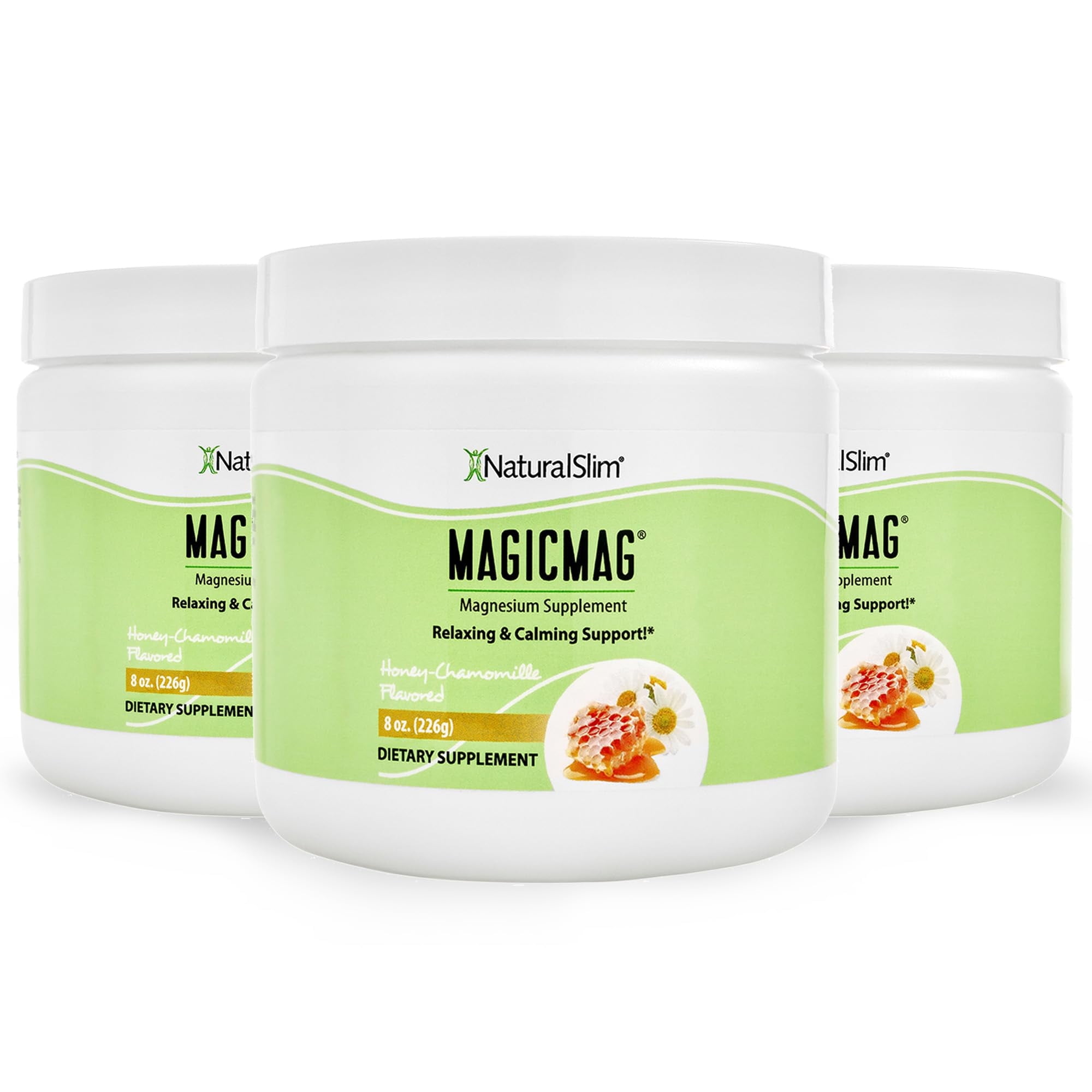 NaturalSlim MagicMag® Magnesium Citrate Powder - Anti Stress Drink Mix -  8oz 