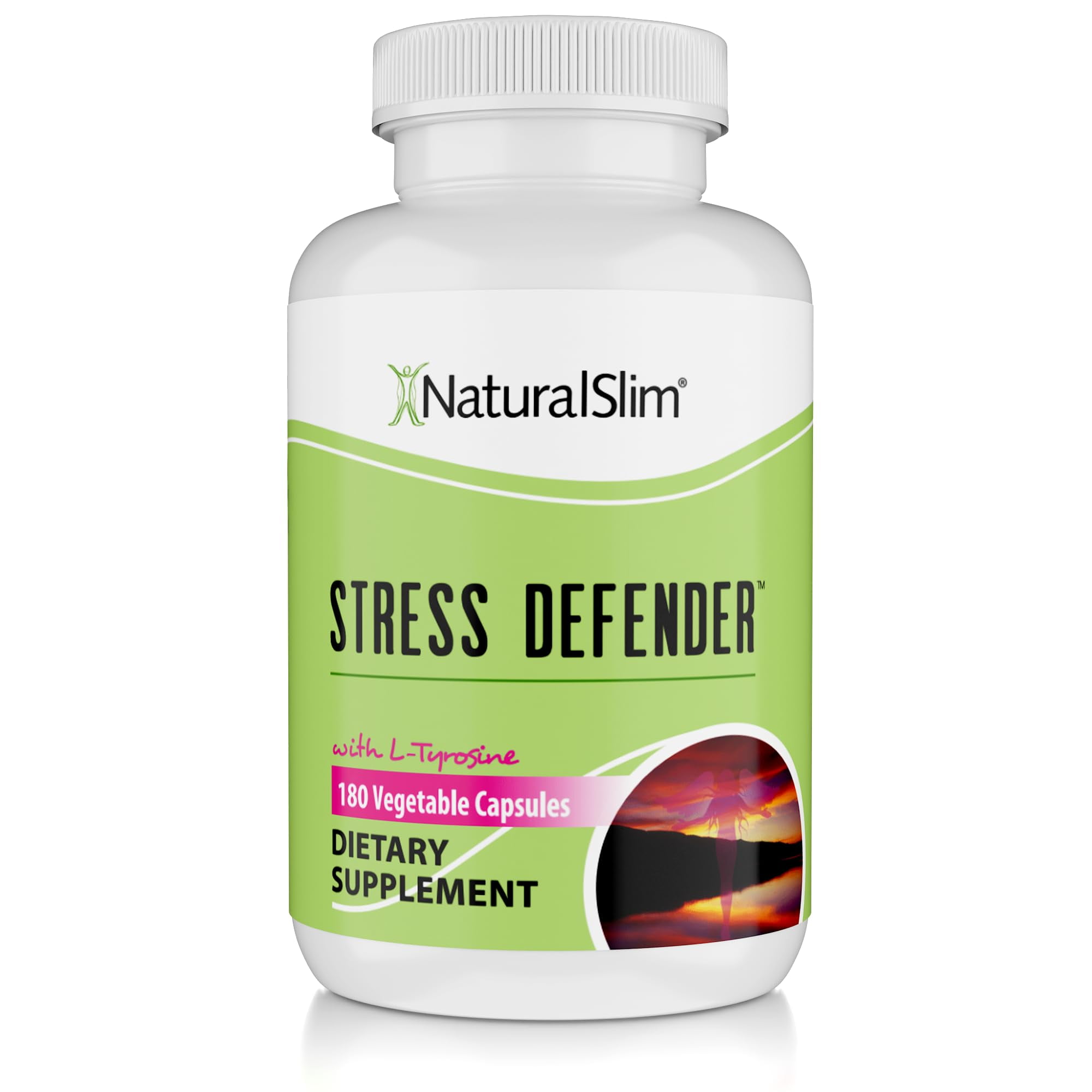 NaturalSlim Stress Defender - Stress Relief Supplement, 180 Capsules