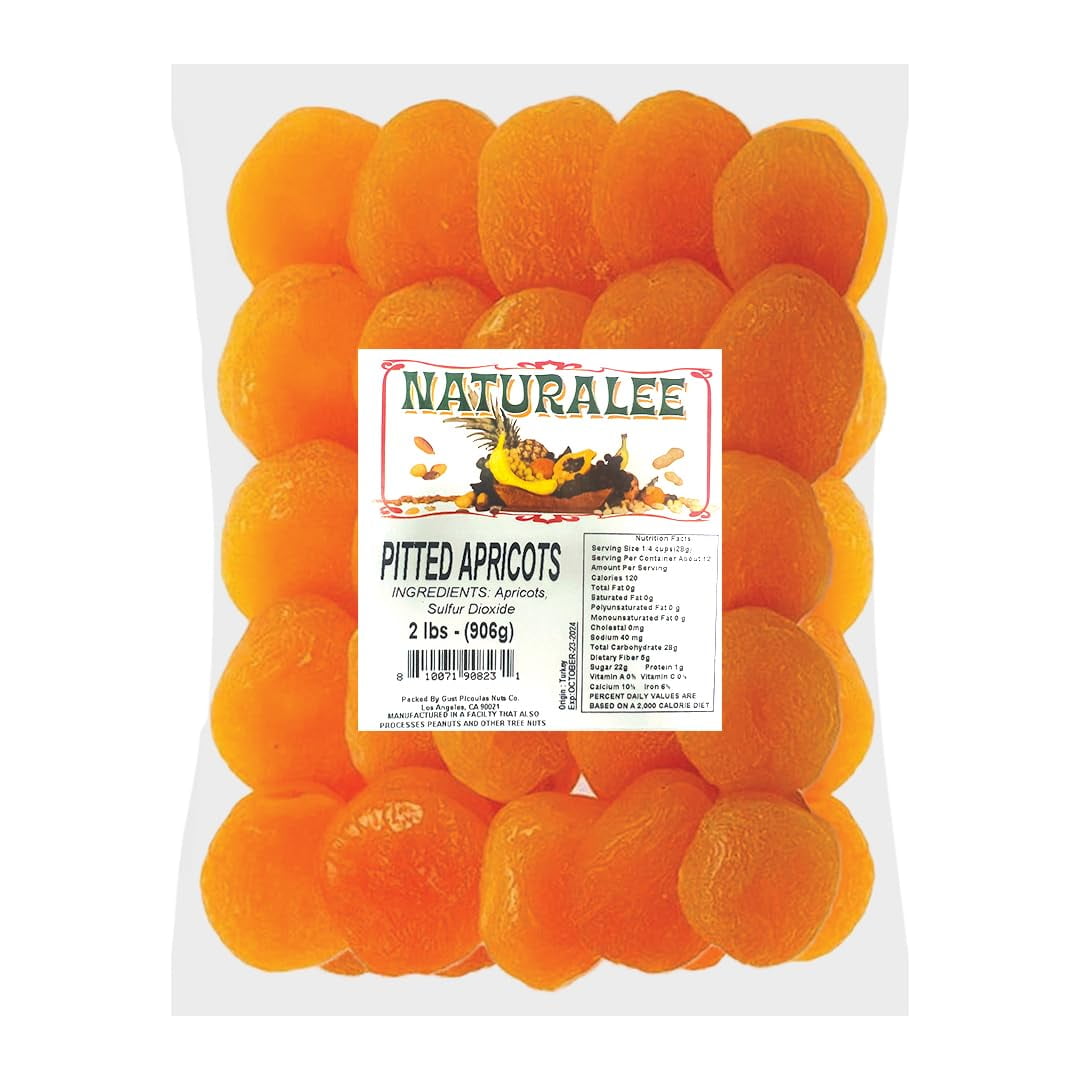 Naturalee Dried Apricots 2 RE32 lb Pitted No Added Sugar Gluten