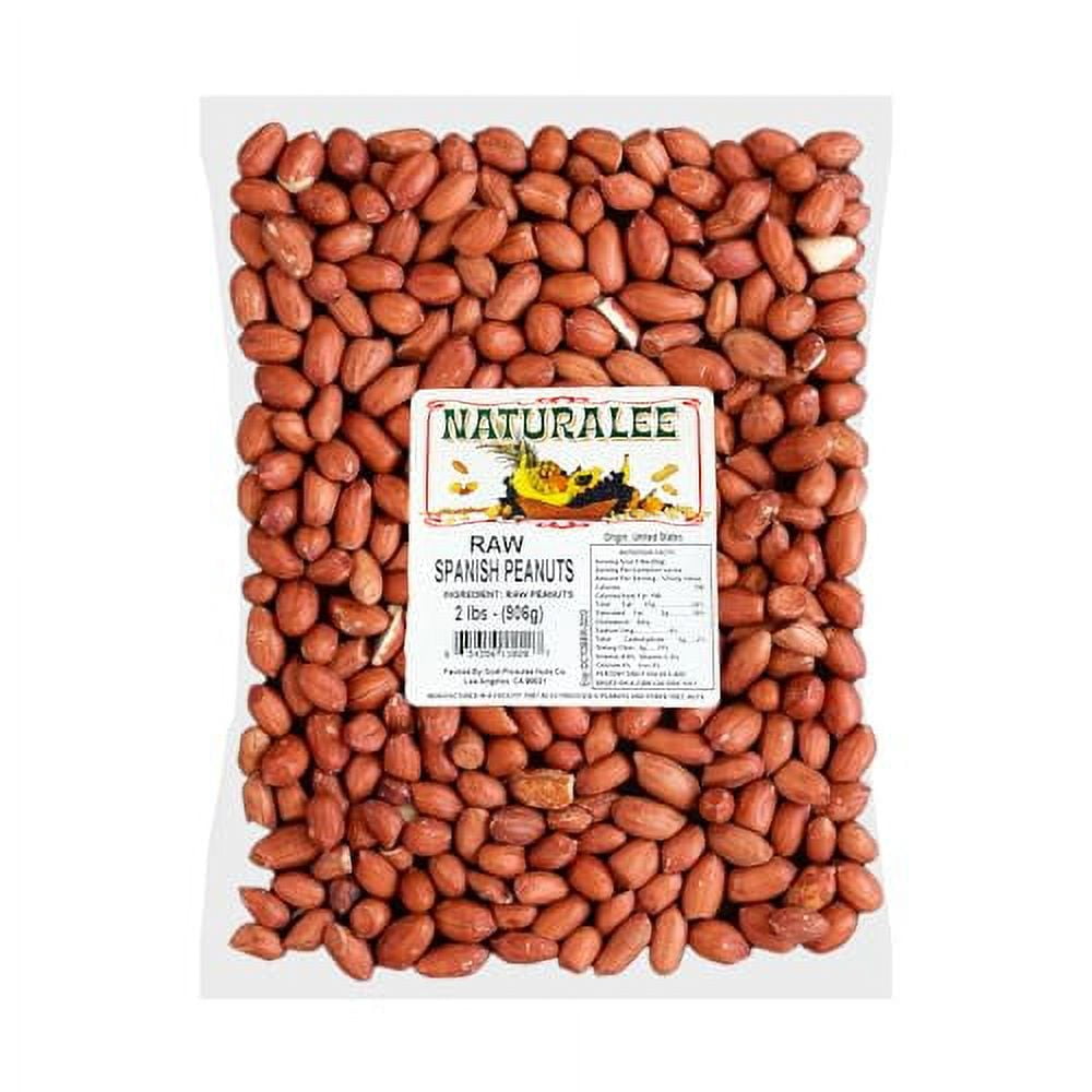 Naturalee Peanuts, Raw Whole Spanish Redskin 2 lbs Raw, Unsalted