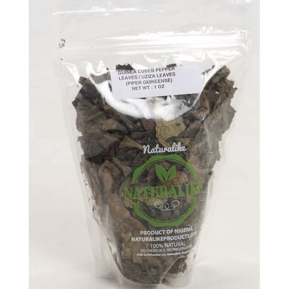 Naturalike Dried Guinea Pepper Leaves-1oz- UZIZA Organic Herbal Tea -100% Raw Natural Herbal Tea - No Sugar, Caffeine Free, - Healthy & Delicious Drinks & Recipes – UZIZA Dried Cut Leaves -23gr