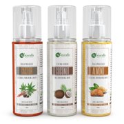 Naturalis Essence Of Nature Trio Of Castor/Coconut/Almond Oil For Skin & Hair (200Ml Each)