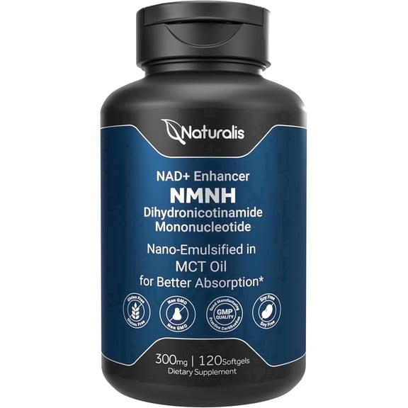 Naturalis N-MNH 300mg May Better than NAD+ and Enhance NAD+ Levels & Support - 120 Softgels