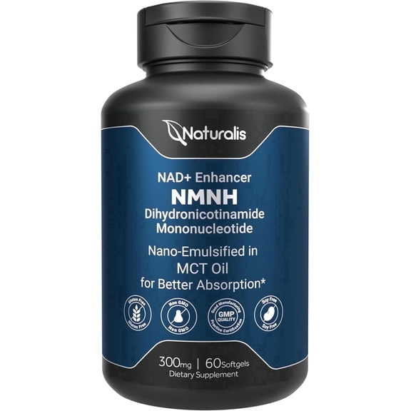 Naturalis N-MNH 300mg May Better than NAD+ and  Enhance NAD+ Levels & Support  - 60 Softgels