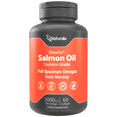 thumbnail image 1 of Naturalis Norwegian Atlantic Salmon Oil 1000mg | 100% Antibiotic Free, Non-GMO & Fully Traceable | Clinically Studied to Support Healthy Cholesterol Levels* | 60 Softgels, 1 of 8