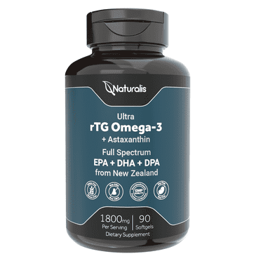 Anew Vita Norwegian rTG Omega 3 Fish Oil: Brain & Heart Boost | 1200mg ...