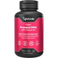 thumbnail image 1 of Naturalis Vegan Prenatal with Full Specrum Omega-3 | Algae DHA, EPA, DPA, Vitamin D3 & Active Folate L 5-MTHF | Vegan Society Certified, Sustainably Sourced, Non-GMO & Soy Free | 60 Veggie Softgels, 1 of 6