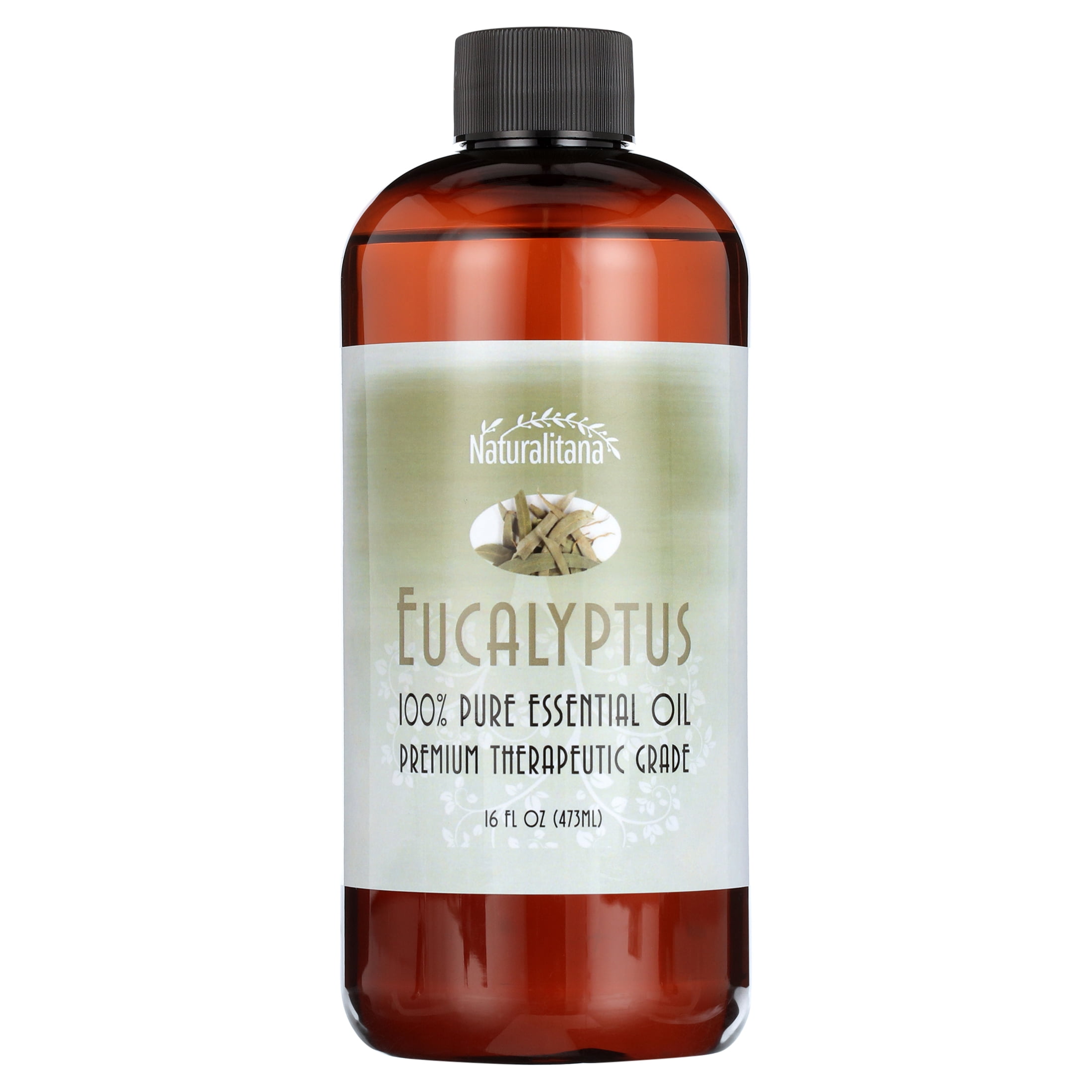 Naturalitana - Eucalyptus Essential Oil (16oz Bulk) for Aromatherapy, Diffuser, Soap, Bath Bombs, Candles