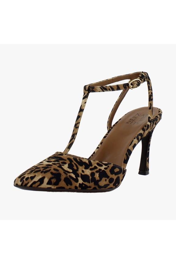 Astrid Women's Heels Dark Brown Leopard Suede Size 10 W