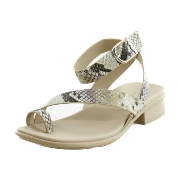 Naturalizer Birch Women's Sandals White Snake Pattern Leather Size 6.5 M