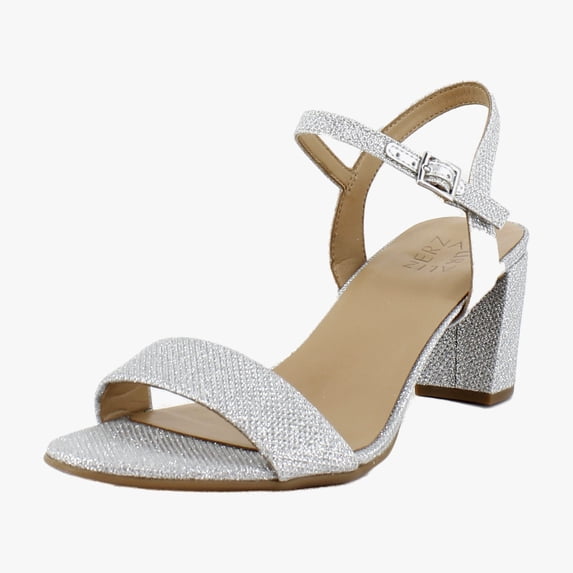 Naturalizer Bristol Women's Heels Silver Fabric Size 9 M