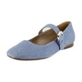 thumbnail image 1 of Naturalizer Carter Women's Flats Denim Blue Suede Size 9.5 W, 1 of 8