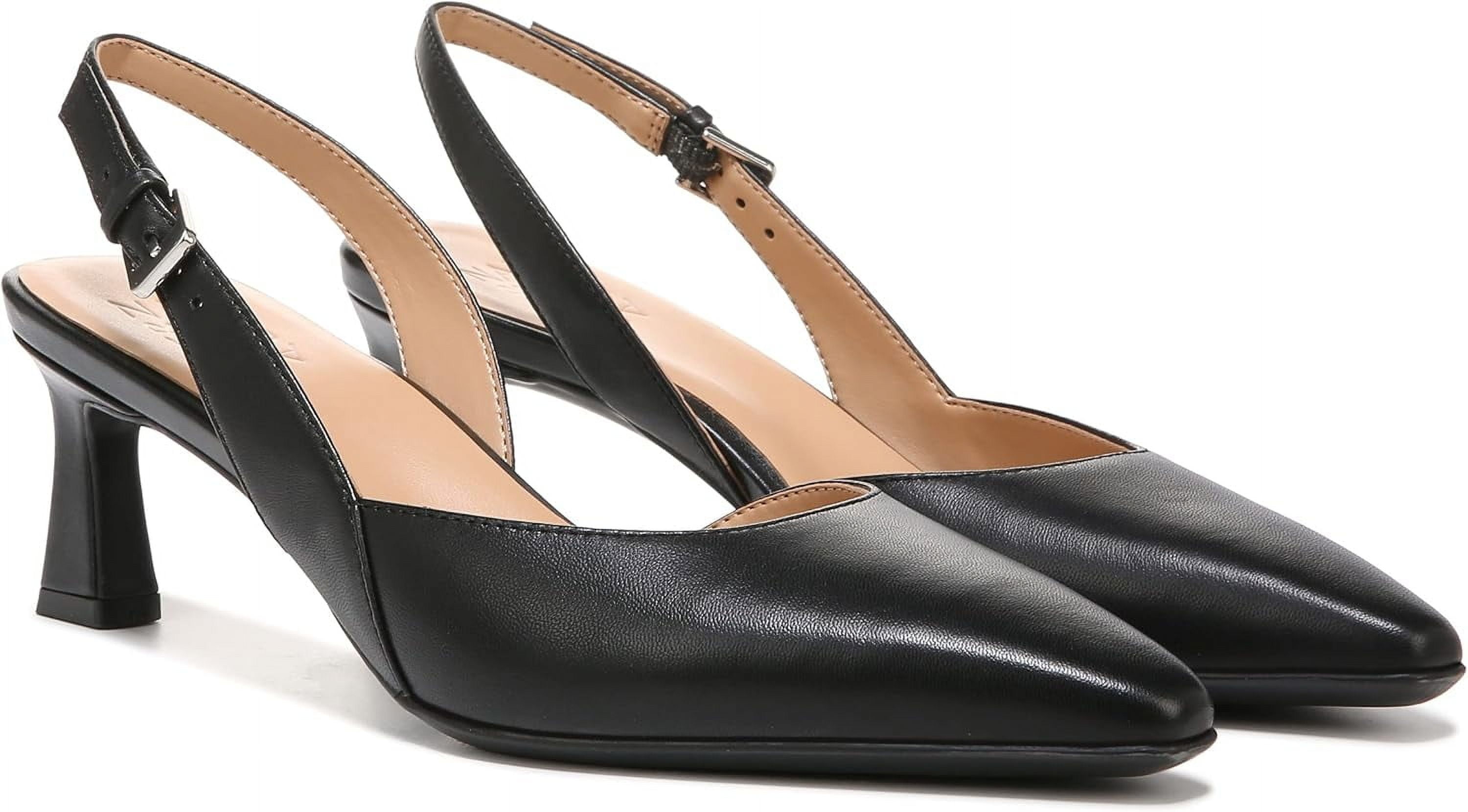 Naturalizer Dalary Women's Slingback Pump Silver Leather 7M