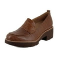 thumbnail image 1 of Naturalizer Darry Women's Loafers & Slip-Ons English Tea Brown Croco Size 8 W, 1 of 8