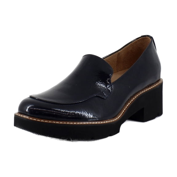 Naturalizer Darry Women's Loafers & Slip-Ons Navy Patent Size 6.5 M