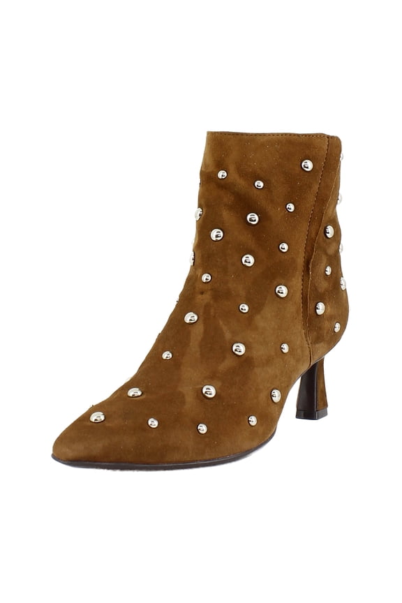 Deesha Bootie Women's Boots Dark Chestnut Stud Size 6.5 M