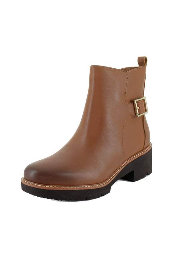 Delilah Women's Boots English Tea Brown Leather Size 11 W