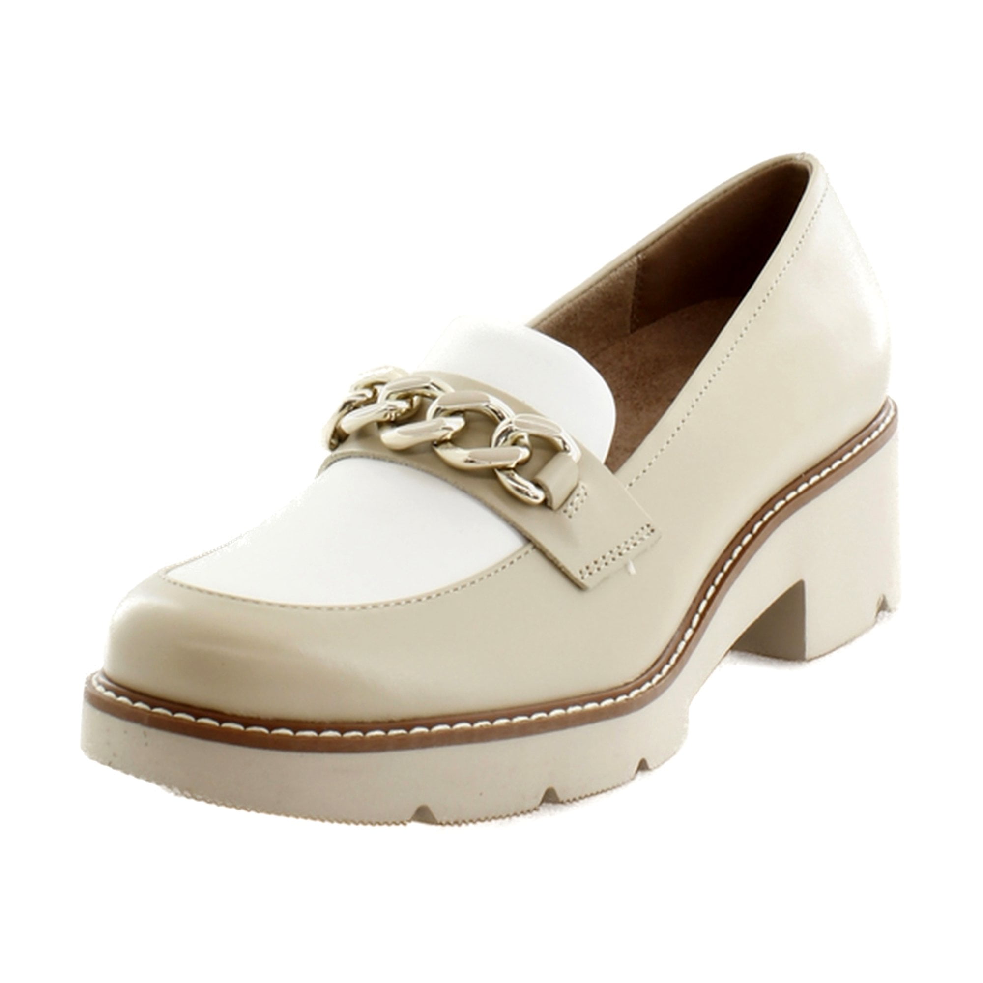 (取寄) ナチュラライザー レディース デジ Naturalizer women Desi Tan/White Leather Naturalizer Desi Women's Loafers & Slip-Ons Tan/White Leather Size