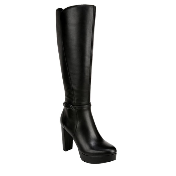 Naturalizer Fenna Platform Tall - Narrow Calf Boot Black I7168L1003 Women's Size 10
