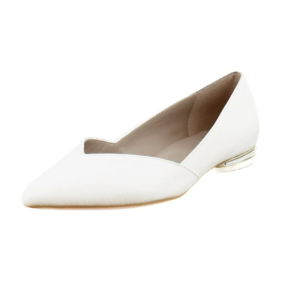 Naturalizer Havana Women's Flats Warm White Snake Print Leather Size 6.5 W