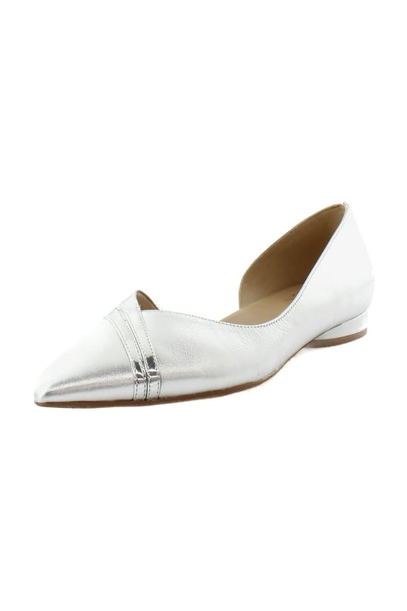 Women’s Henrietta D’Orsay Pointed Toe Ballet Flat Silver 8M