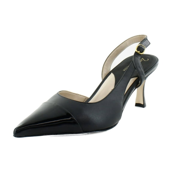 27 EDIT Naturalizer Women's Ilyssa Slingback Pump Black Leather 11M