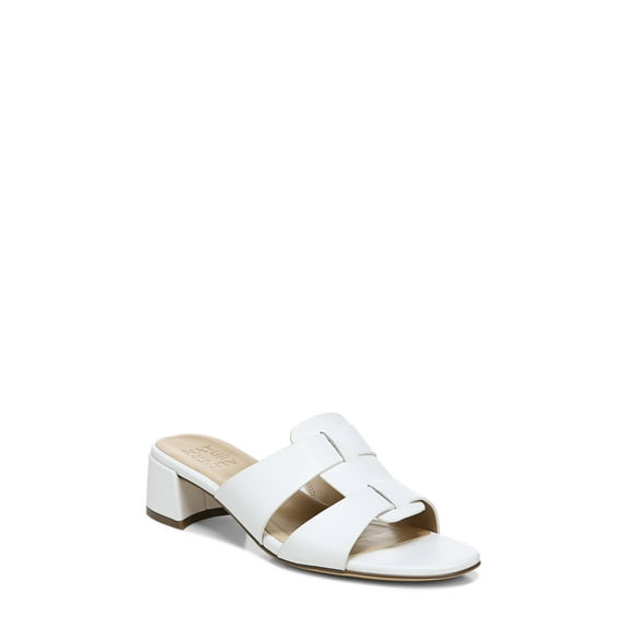 Naturalizer Joey Slides White Leather 8W