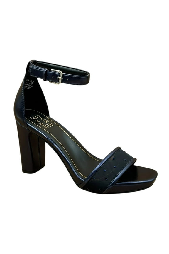 Women's Joy Heeled Sandals Midnight Blue Mesh Sparkle 8M