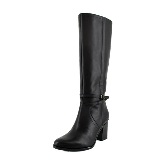 Naturalizer Women's Black Leather Kamila Knee High Boots 7M