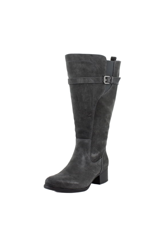 Kenna Extra Wide Calf Women's Boots Grey Suede Size 6 M