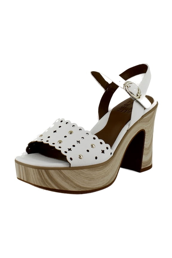 Kira Women's Heels White Twill Size 7.5 M