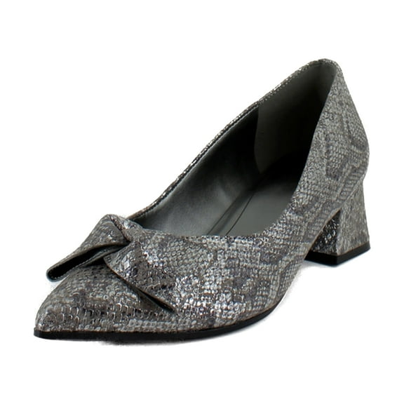 Naturalizer Mavis Women's Heels Silver Metallic Snake Size 6.5 M