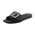 thumbnail image 1 of Naturalizer Olivia Slide Women's Sandals Black Straw Fabric Size 9 W, 1 of 8
