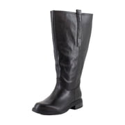 Naturalizer OnTime Extra Wide Calf Womens Boots Black Leather Size 7 X