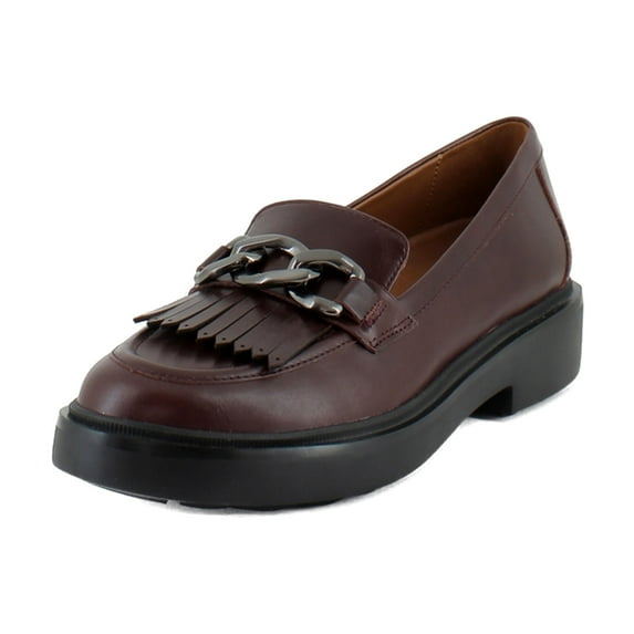 Naturalizer Paris Women's Loafers & Slip-Ons Wine Red Leather Size 12 M