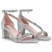 Naturalizer Pnina Tornai Ahava Sandals Silver Argent 6M