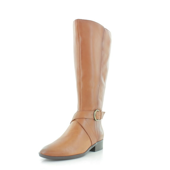 Naturalizer Women's Raisa Riding Boot Cider Spice Brown Wide Calf 7.5M