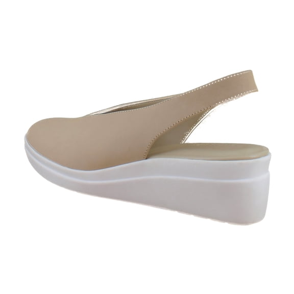 Naturalizer Women's Sutton Slingback Platform Wedge Pump Coastal Tan Nubuck 12M