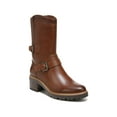 thumbnail image 1 of NATURALIZER Womens Brown Cushioned Talon Round Toe Block Heel Zip-Up Leather Boots Shoes 6.5 M, 1 of 8