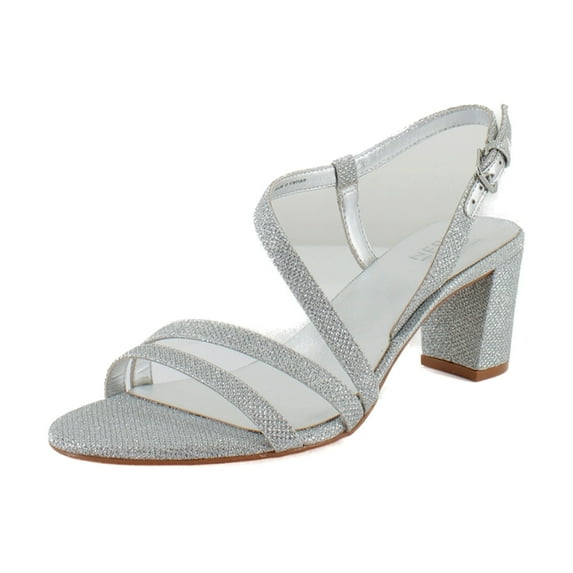 Naturalizer Vanessa Women's Heels Silver Metallic Fabric Size 10 M