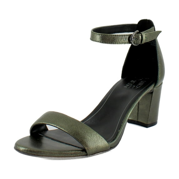 Naturalizer Women's Vera Ankle Strap Sandals Green Metallic 8W