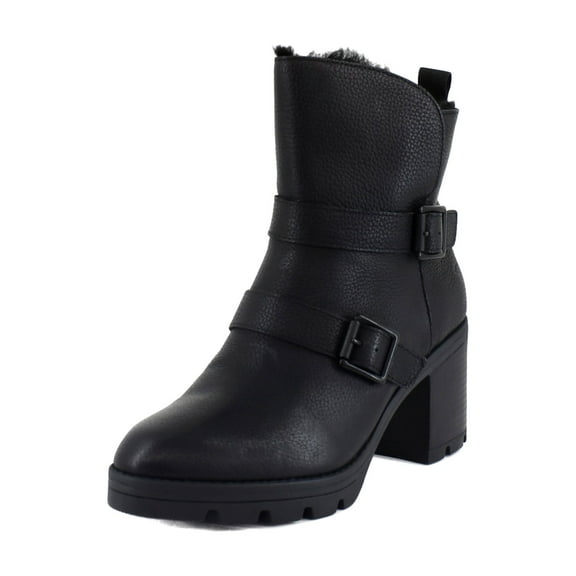 Naturalizer Verney-Moto Women's Boots Black Leather Size 10.5 M