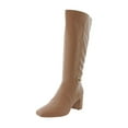 thumbnail image 1 of Naturalizer Waylon Wide Calf Women's Boots Beige Smooth Size 9.5 W, 1 of 8