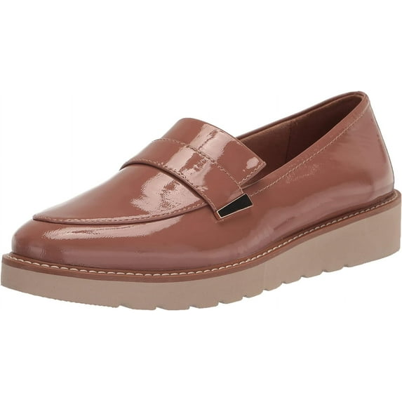 Naturalizer Women's Adaline Slip-On Platform Loafers Hazelnut Brown 8.5M