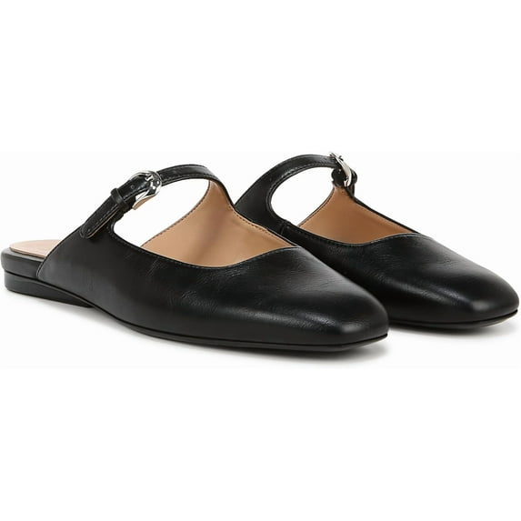 Naturalizer Women's Apple Slip On Mary Jane Mule Black Smooth 10W