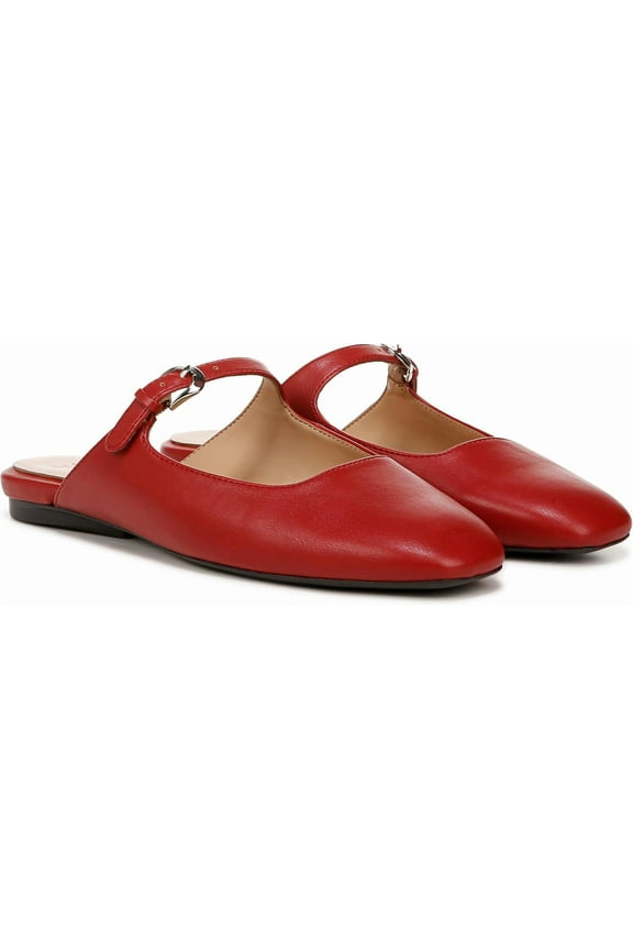 Women's Apple Slip On Mary Jane Mule Red Smooth 8W